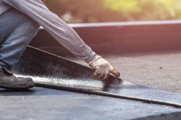Professional Basement Waterproofing technician working in Galesville, WI